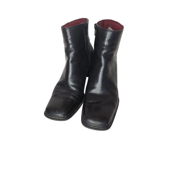 Naturalizer Black Heeled Ankle Boots Size 7M - Picture 4 of 10